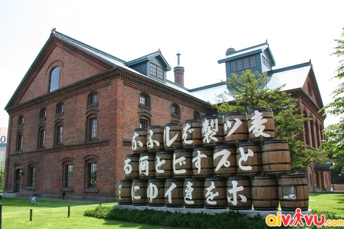 Bảo tàng Bia Sapporo nổi bật với kết cấu gạch đỏ