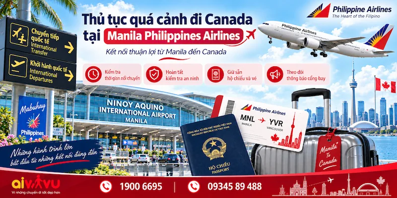 Kinh nghiệm quá cảnh tại Manila đi Canada Philippine Airlines