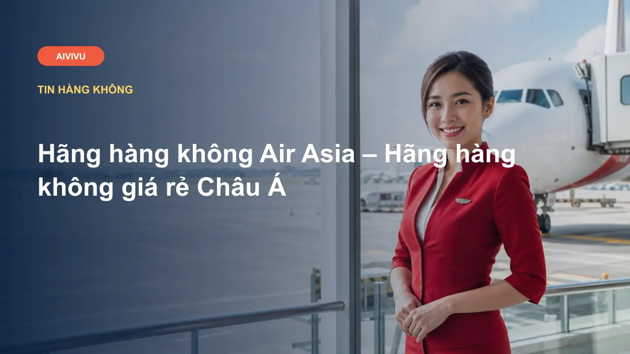 Hãng hàng không Air Asia – Hãng hàng không giá rẻ Châu Á
