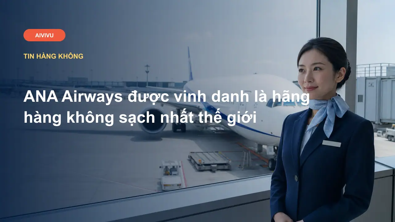 ANA Airways được vinh danh là hãng hàng không sạch nhất thế giới