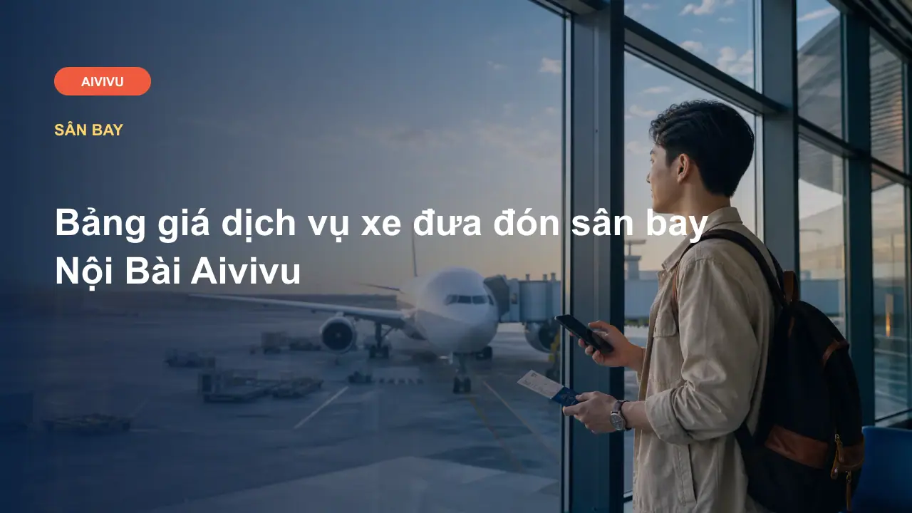 Bảng giá dịch vụ xe đưa đón sân bay Nội Bài Aivivu