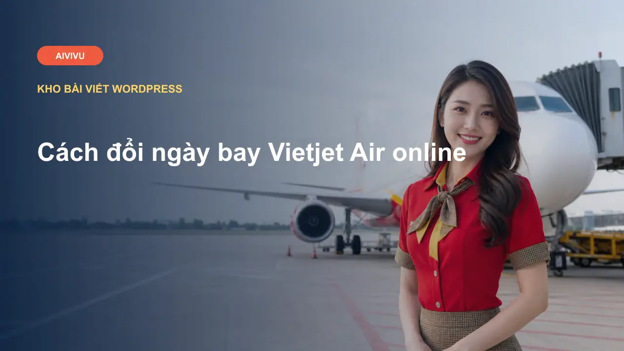 Cách đổi ngày bay Vietjet Air online