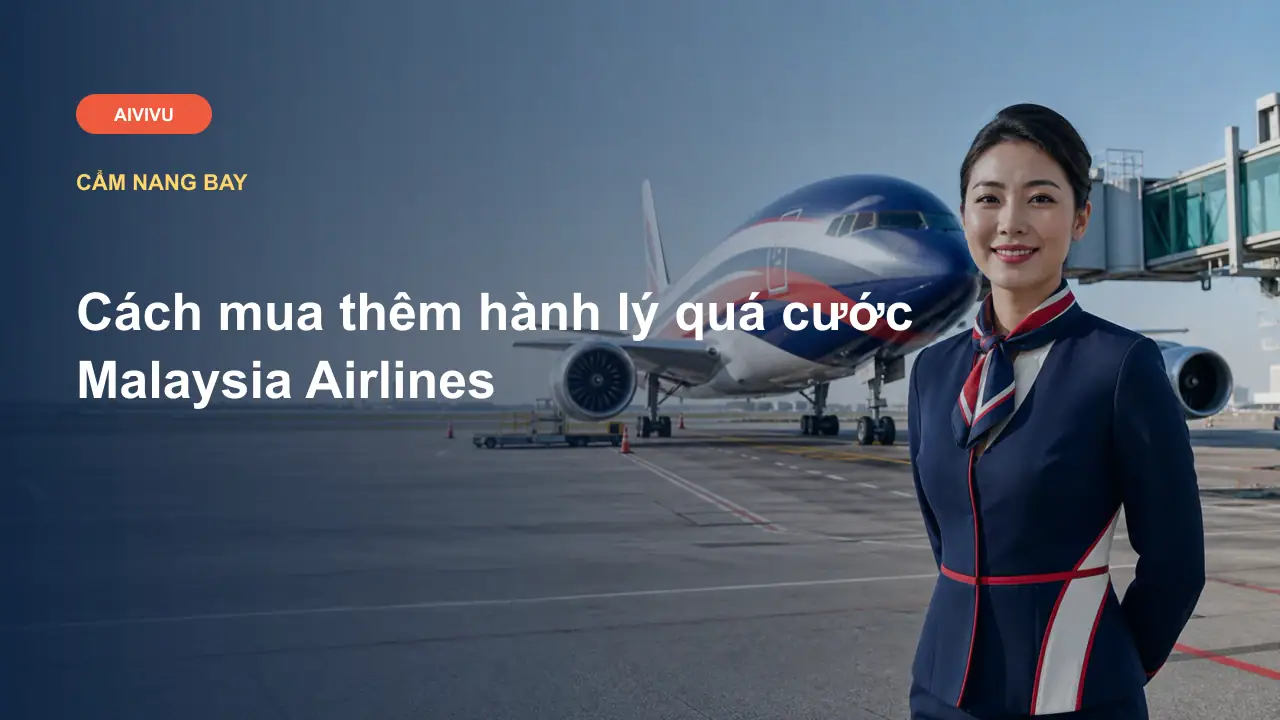 Cách mua thêm hành lý quá cước Malaysia Airlines