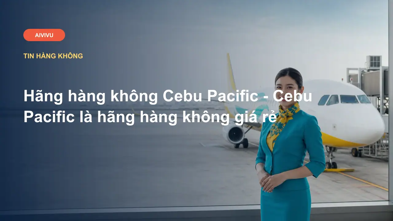 Hãng hàng không Cebu Pacific - Cebu Pacific là hãng hàng không giá rẻ