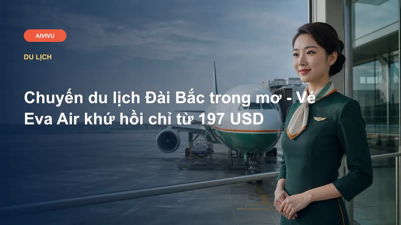 Chuyến du lịch Đài Bắc trong mơ - Vé Eva Air khứ hồi chỉ từ 197 USD