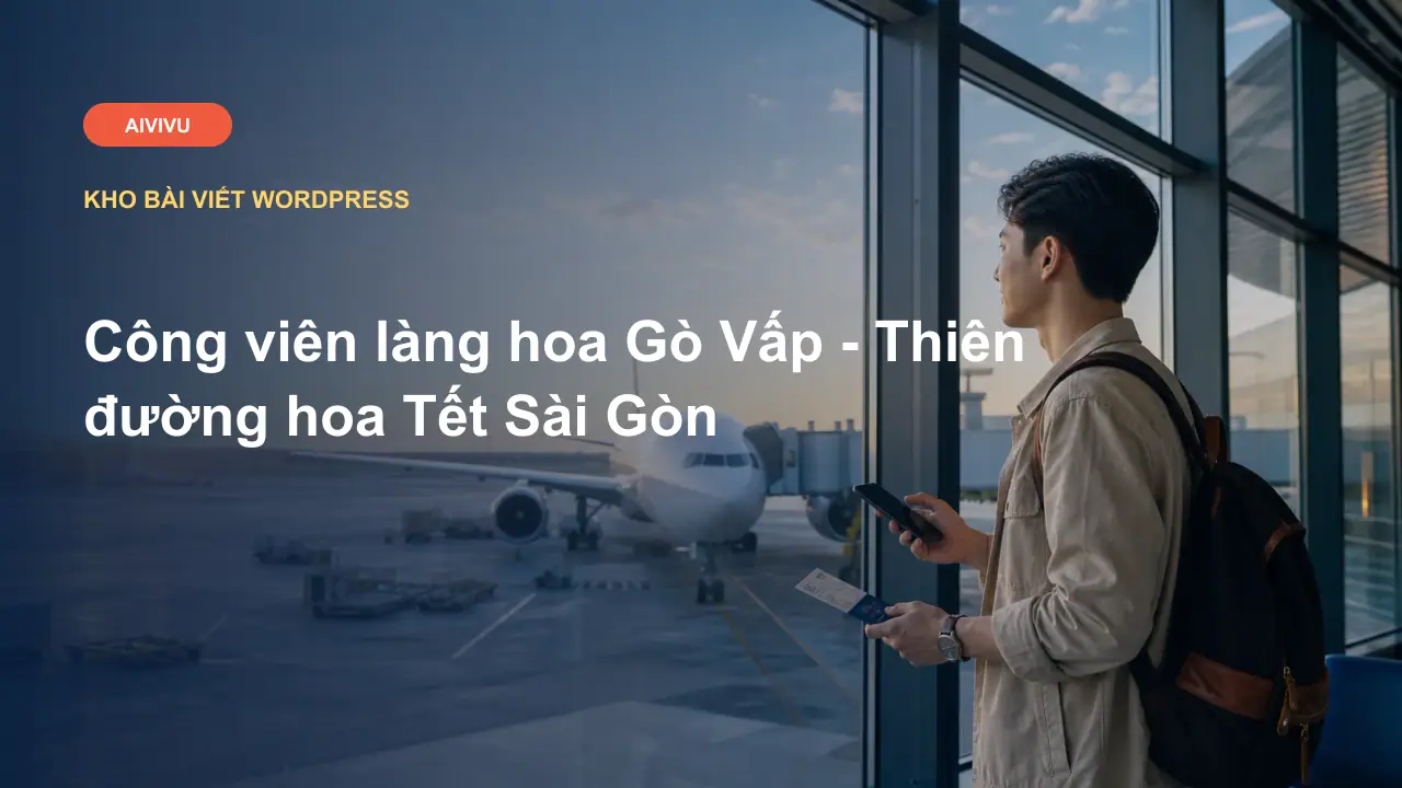 Công viên làng hoa Gò Vấp - Thiên đường hoa Tết Sài Gòn