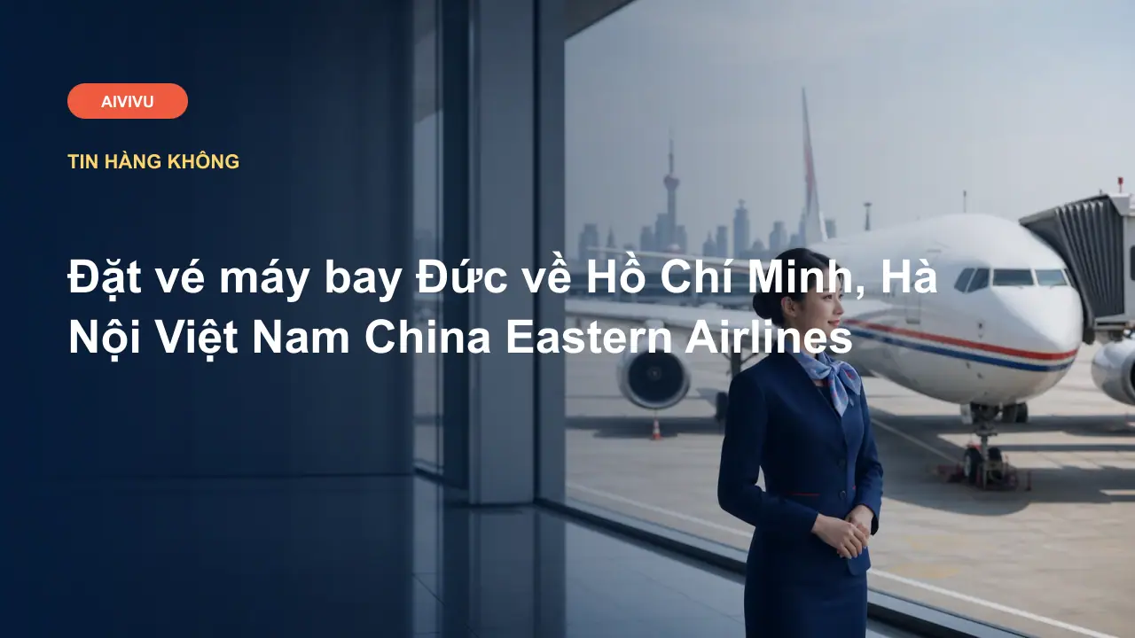 Đặt vé máy bay Đức về Hồ Chí Minh, Hà Nội Việt Nam China Eastern Airlines