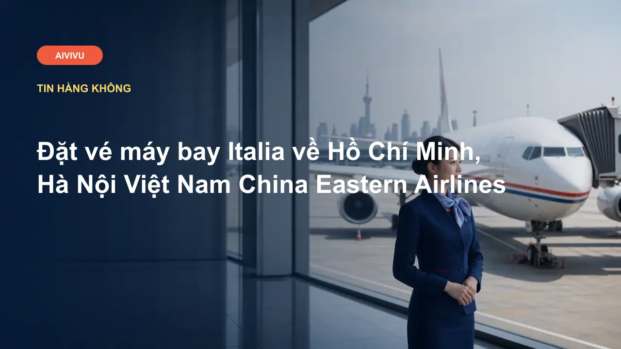 Đặt vé máy bay Italia về Hồ Chí Minh, Hà Nội Việt Nam China Eastern Airlines