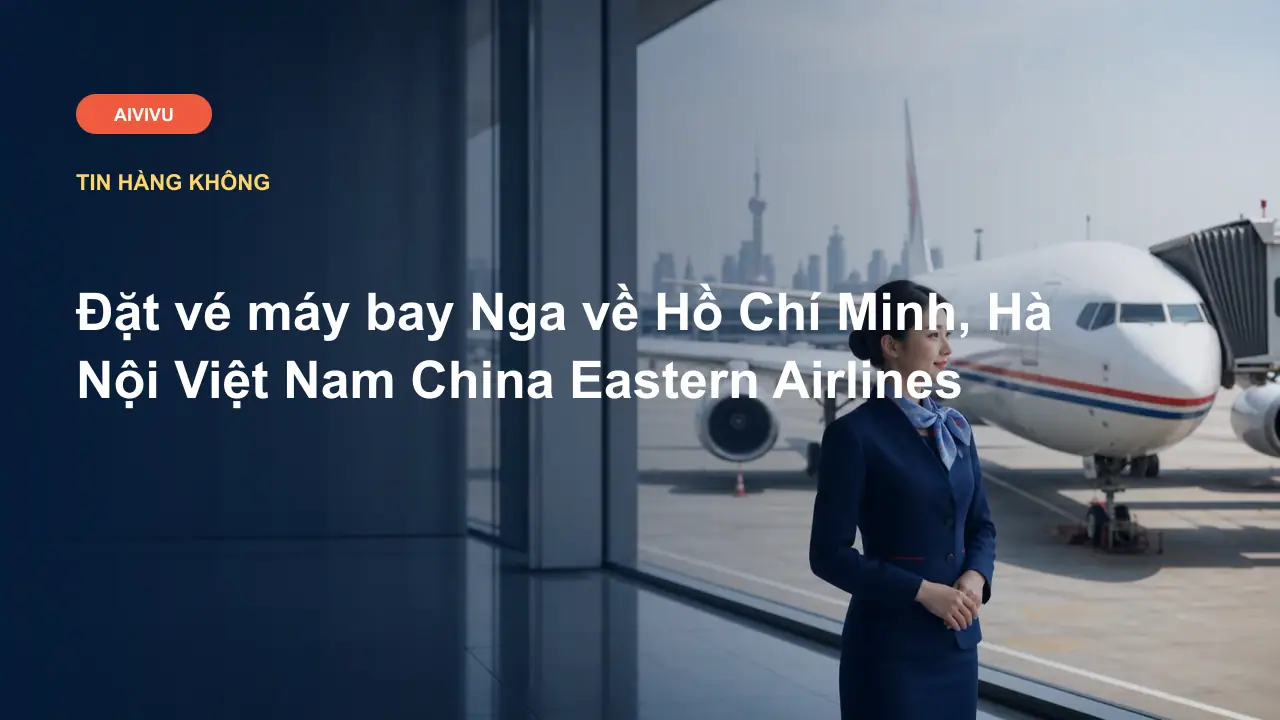 Đặt vé máy bay Nga về Hồ Chí Minh, Hà Nội Việt Nam China Eastern Airlines
