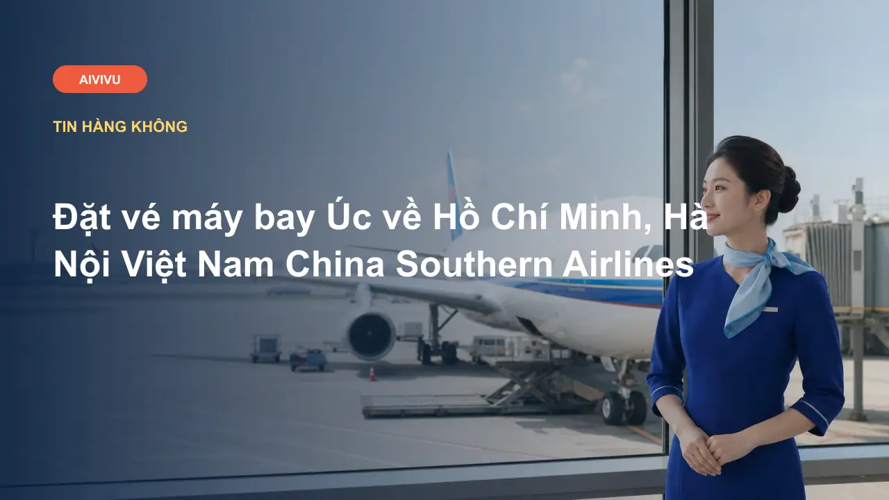 Đặt vé máy bay Úc về Hồ Chí Minh, Hà Nội Việt Nam China Southern Airlines