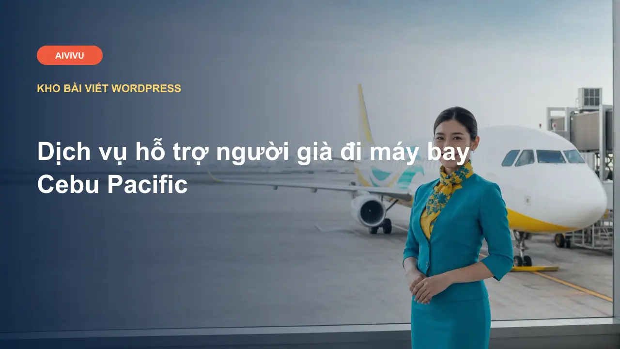 Dịch vụ hỗ trợ người già đi máy bay Cebu Pacific