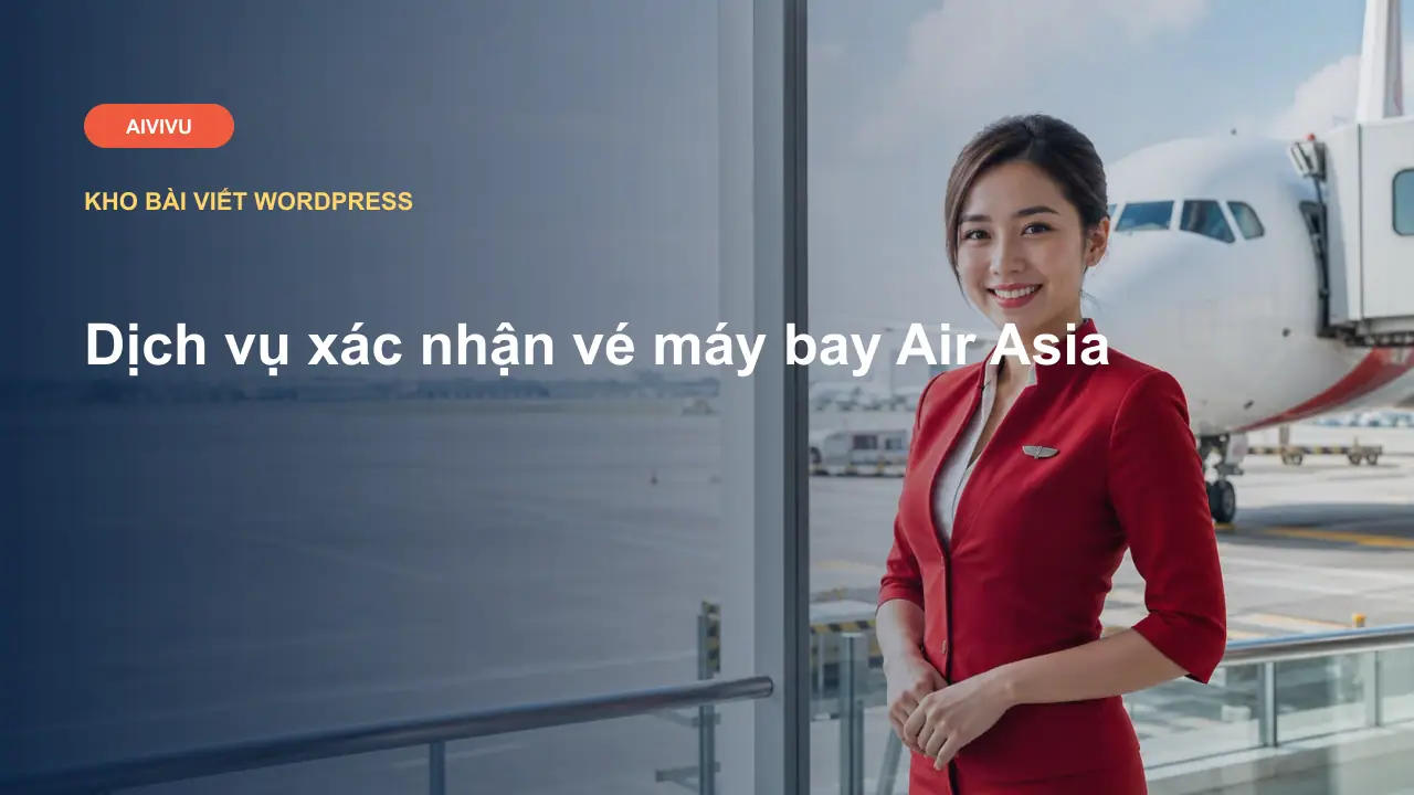 Dịch vụ xác nhận vé máy bay Air Asia