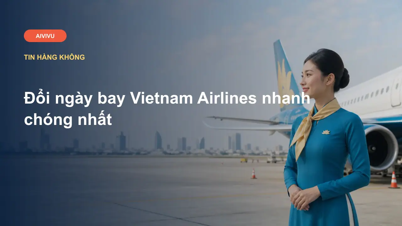 Đổi ngày bay Vietnam Airlines nhanh chóng nhất