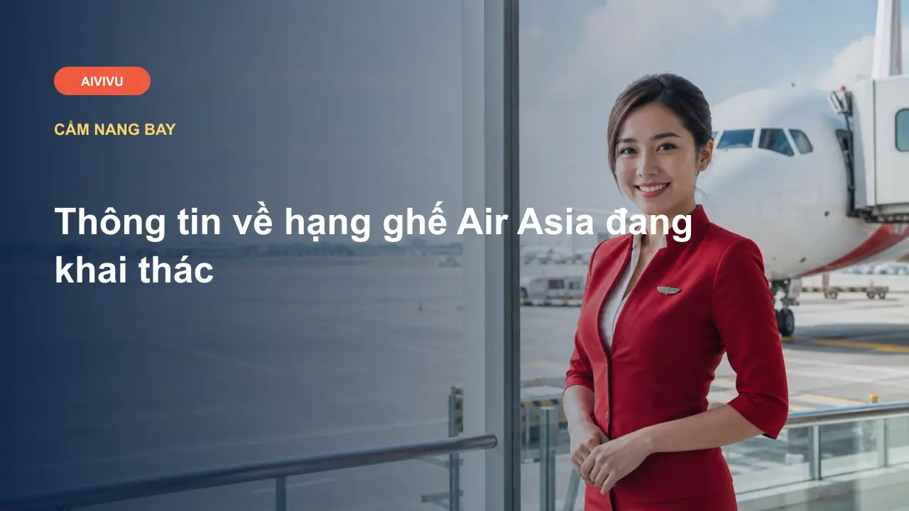 Thông tin về hạng ghế Air Asia đang khai thác