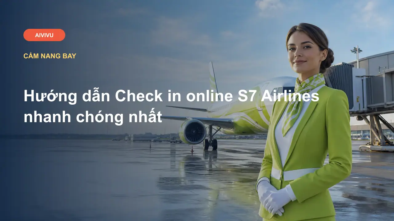 Hướng dẫn Check in online S7 Airlines nhanh chóng nhất