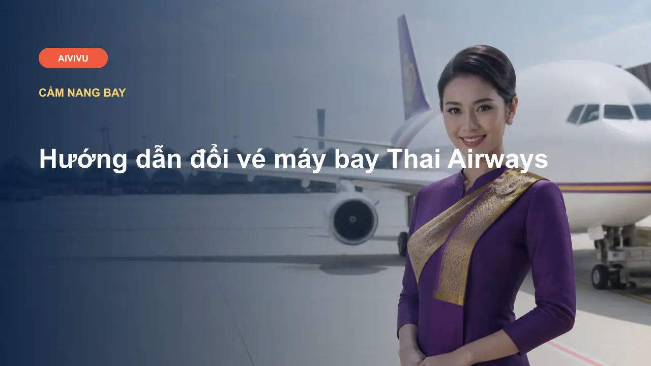 Hướng dẫn đổi vé máy bay Thai Airways