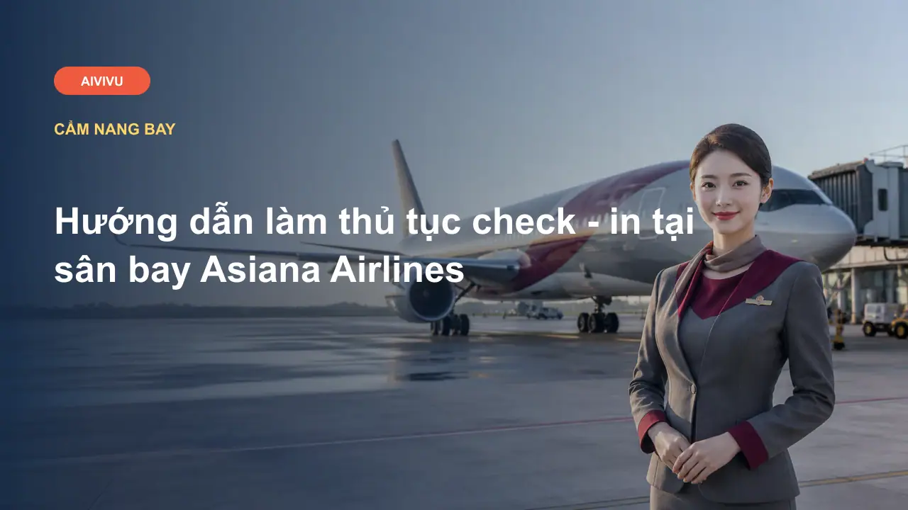 Hướng dẫn làm thủ tục check - in tại sân bay Asiana Airlines