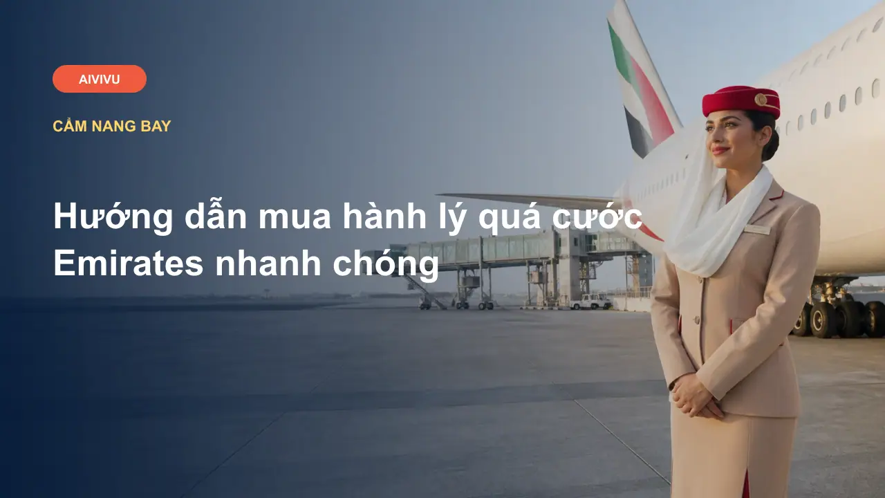Hướng dẫn mua hành lý quá cước Emirates nhanh chóng
