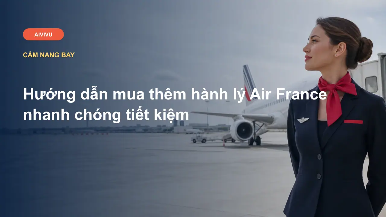 Hướng dẫn mua thêm hành lý Air France nhanh chóng tiết kiệm