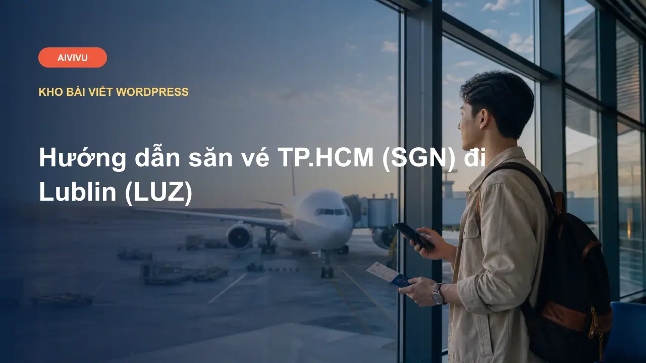 Hướng dẫn săn vé TP.HCM (SGN) đi Lublin (LUZ)