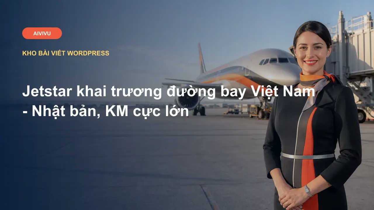 Jetstar khai trương đường bay Việt Nam - Nhật bản, KM cực lớn