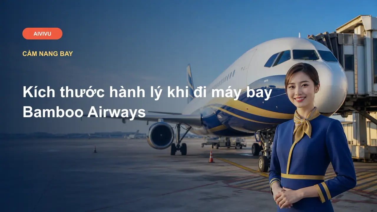Kích thước hành lý khi đi máy bay Bamboo Airways