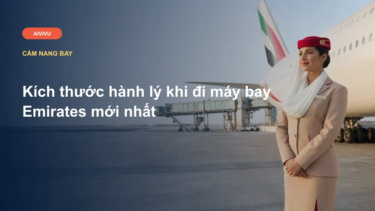 Kích thước hành lý khi đi máy bay Emirates mới nhất