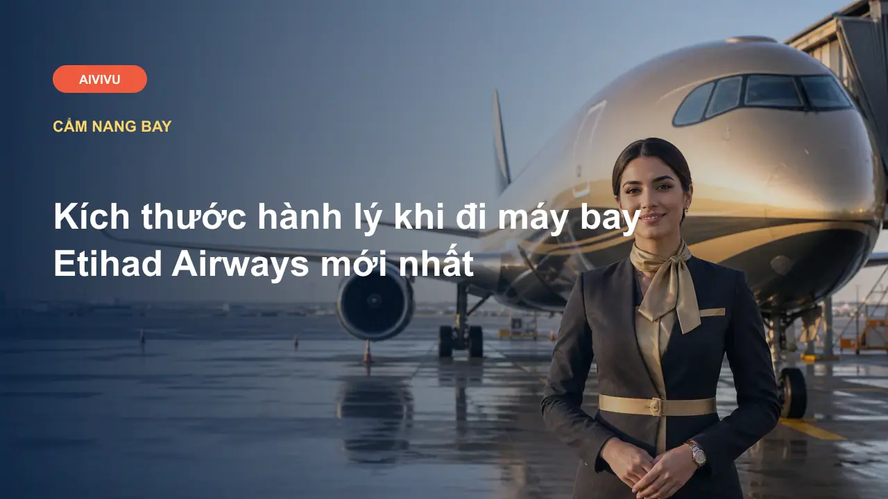 Kích thước hành lý khi đi máy bay Etihad Airways mới nhất