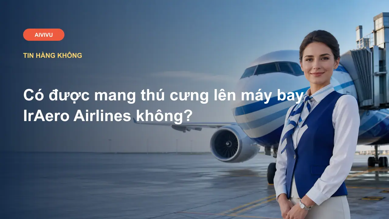 Có được mang thú cưng lên máy bay IrAero Airlines không?