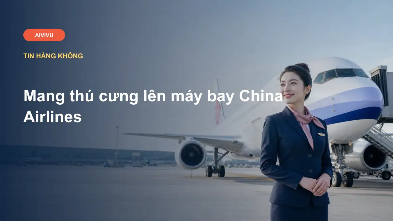Mang thú cưng lên máy bay China Airlines