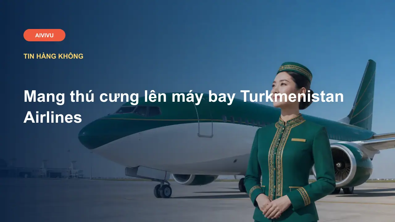 Mang thú cưng lên máy bay Turkmenistan Airlines