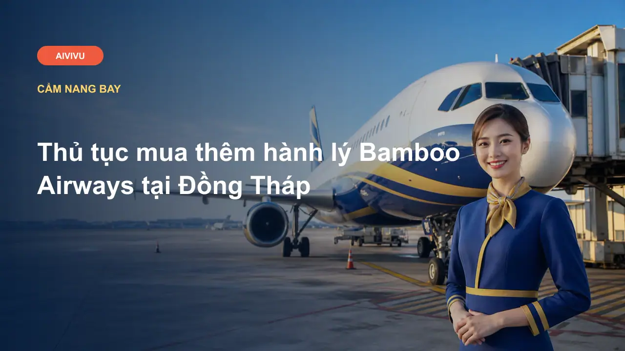 Thủ tục mua thêm hành lý Bamboo Airways tại Đồng Tháp