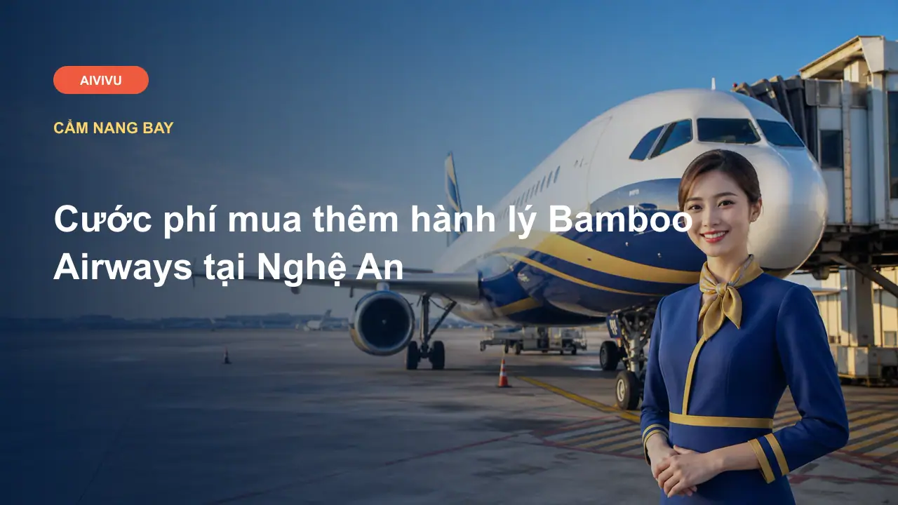 Cước phí mua thêm hành lý Bamboo Airways tại Nghệ An