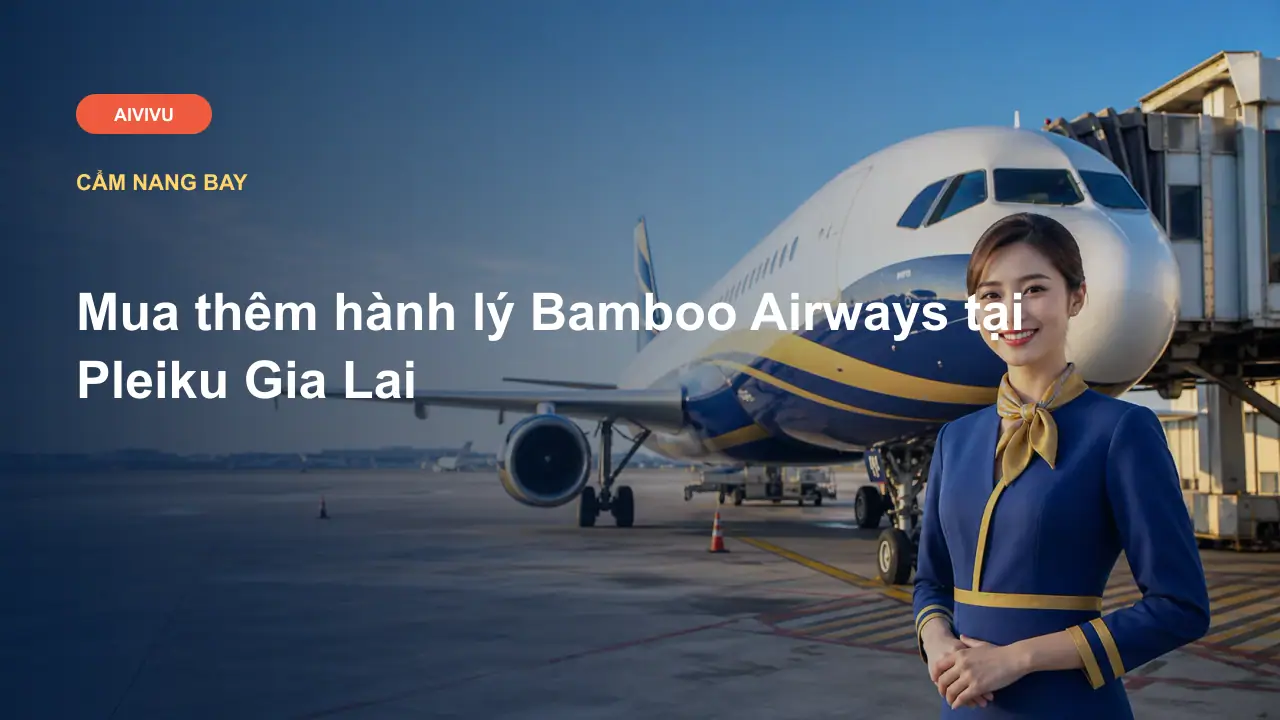 Mua thêm hành lý Bamboo Airways tại Pleiku Gia Lai