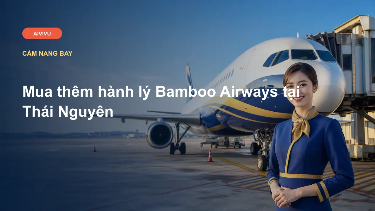 Mua thêm hành lý Bamboo Airways tại Thái Nguyên