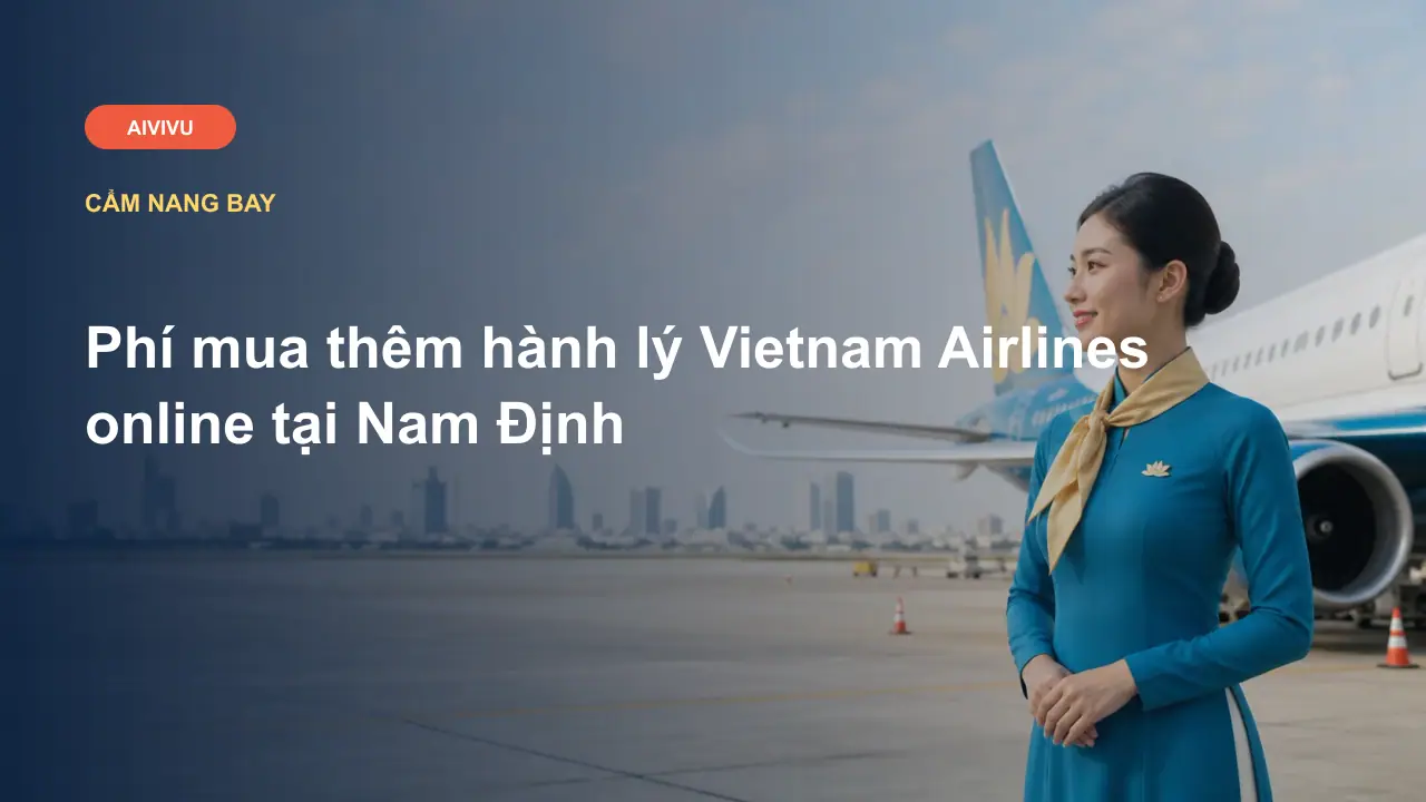 Phí mua thêm hành lý Vietnam Airlines online tại Nam Định