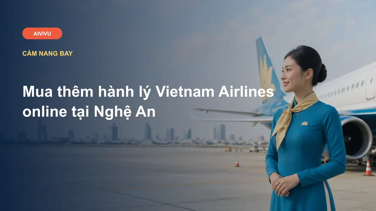 Mua thêm hành lý Vietnam Airlines online tại Nghệ An