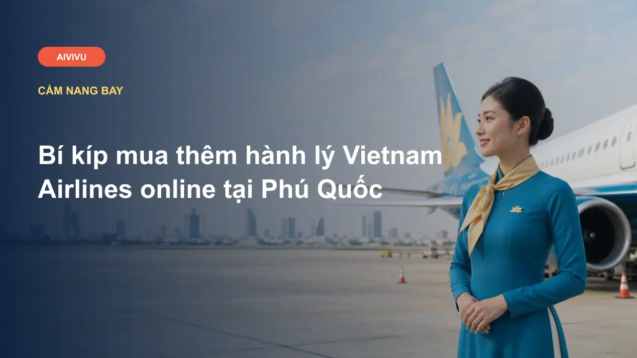 Bí kíp mua thêm hành lý Vietnam Airlines online tại Phú Quốc