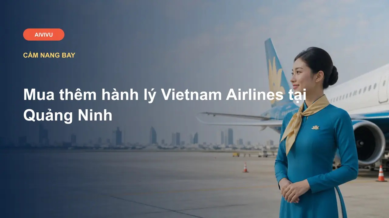 Mua thêm hành lý Vietnam Airlines tại Quảng Ninh