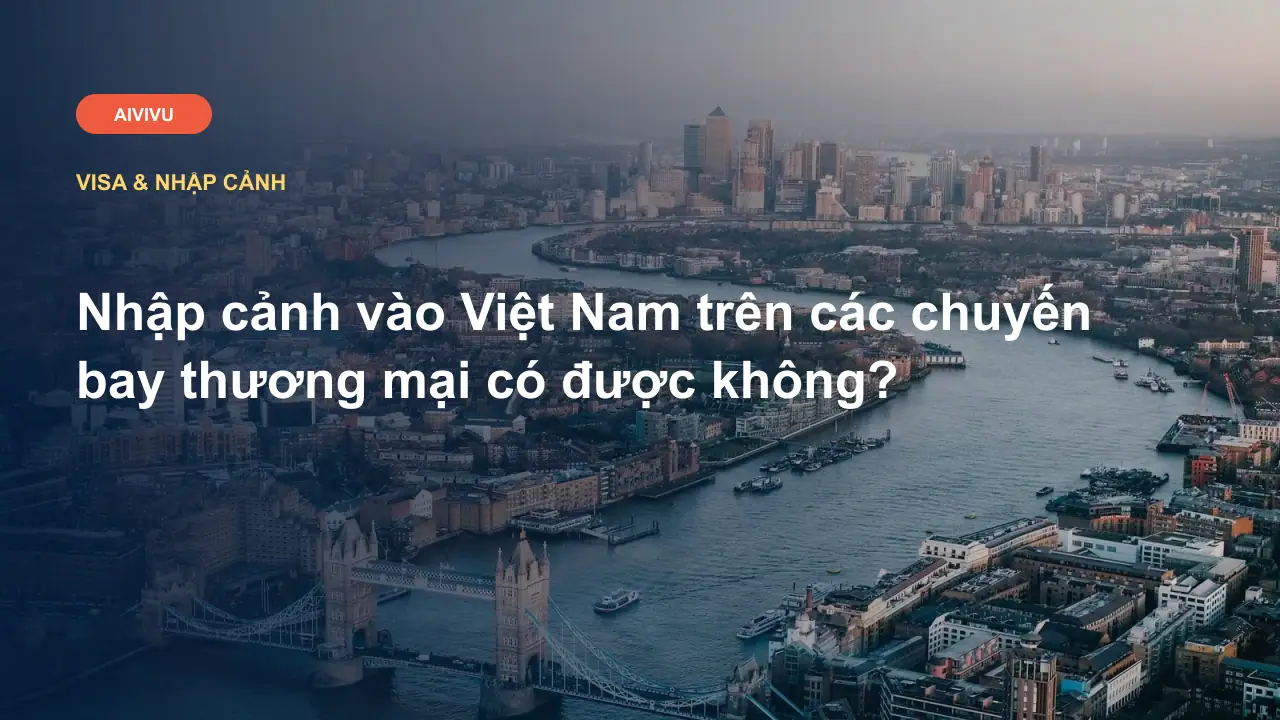 Nhập cảnh vào Việt Nam trên các chuyến bay thương mại có được không?