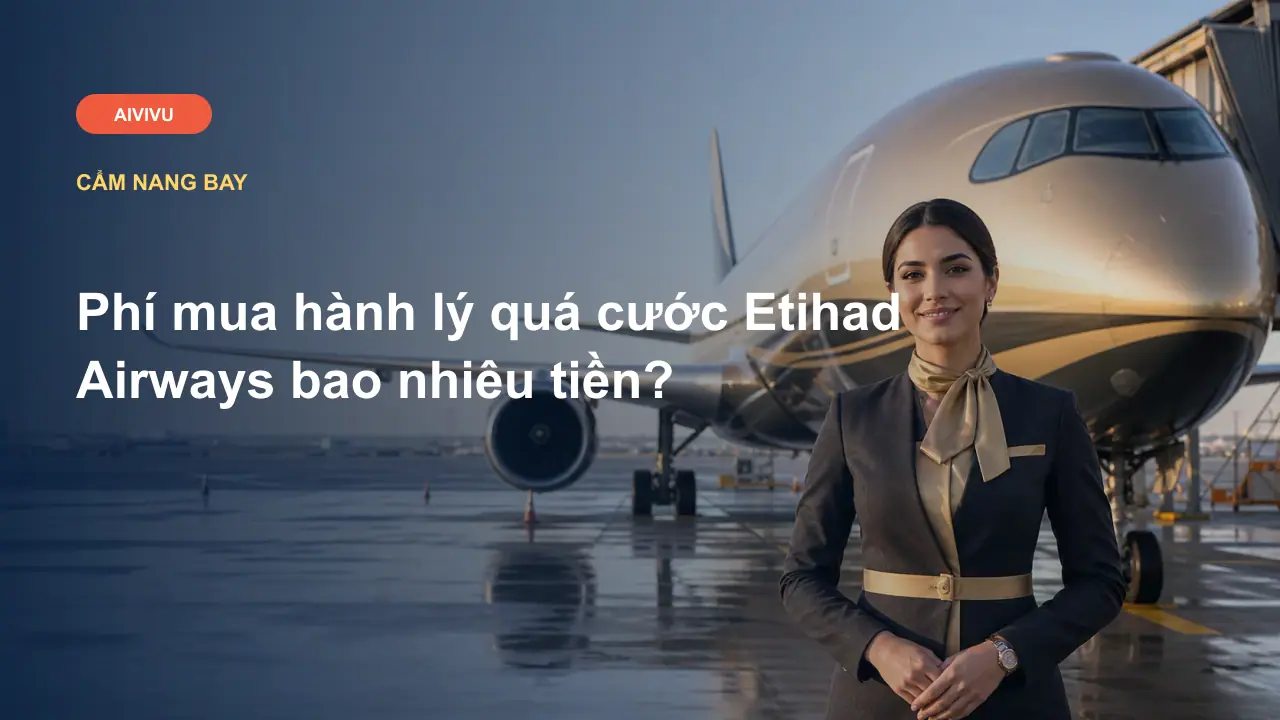 Phí mua hành lý quá cước Etihad Airways bao nhiêu tiền?