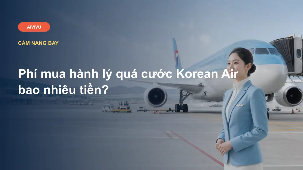Phí mua hành lý quá cước Korean Air bao nhiêu tiền?