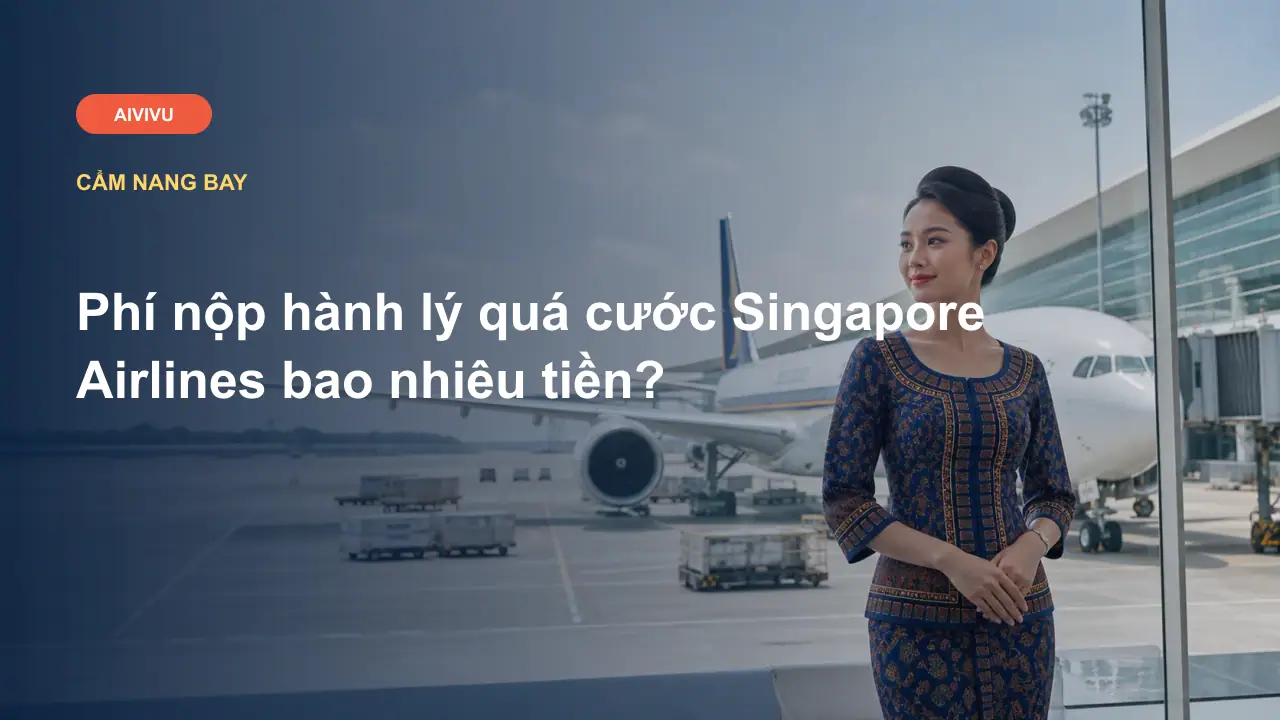 Phí nộp hành lý quá cước Singapore Airlines bao nhiêu tiền?