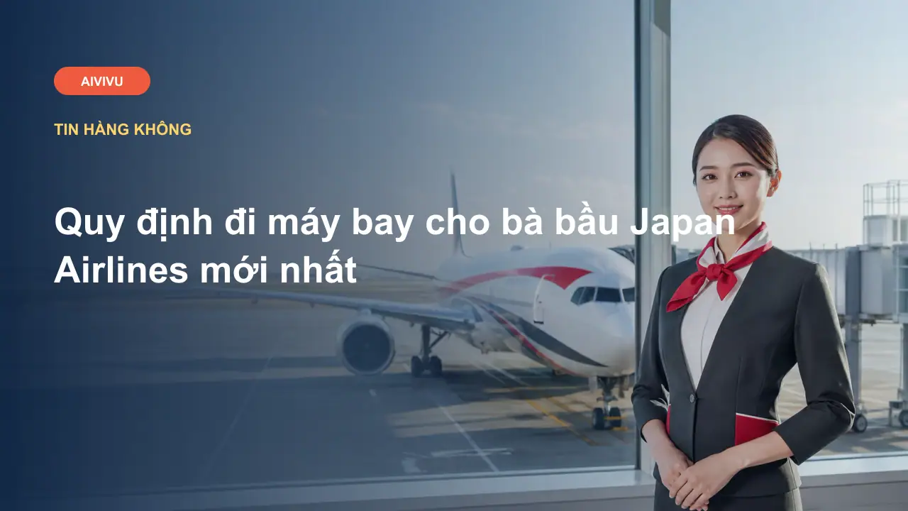 Quy định đi máy bay cho bà bầu Japan Airlines mới nhất