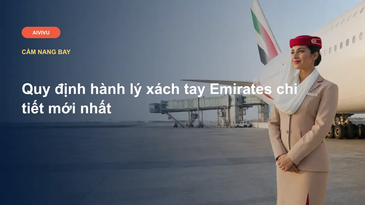 Quy định hành lý xách tay Emirates chi tiết mới nhất