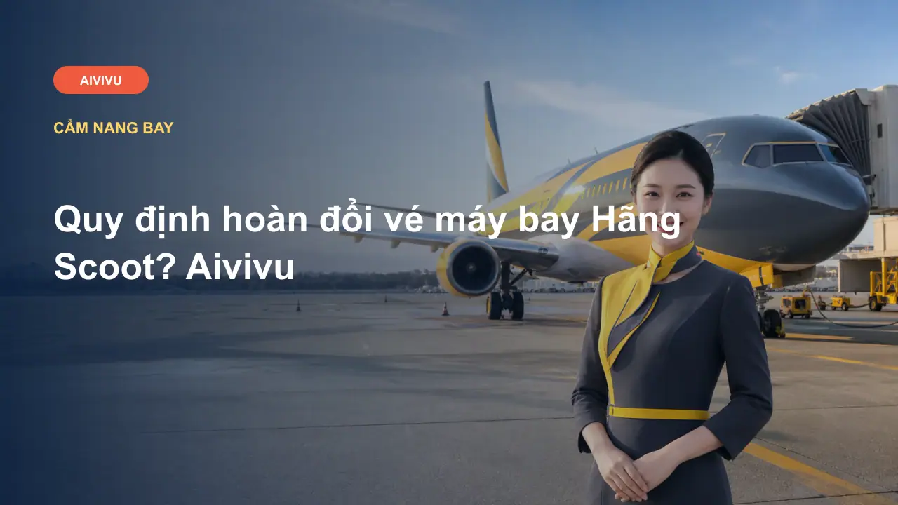 Quy định hoàn đổi vé máy bay Hãng Scoot? Aivivu