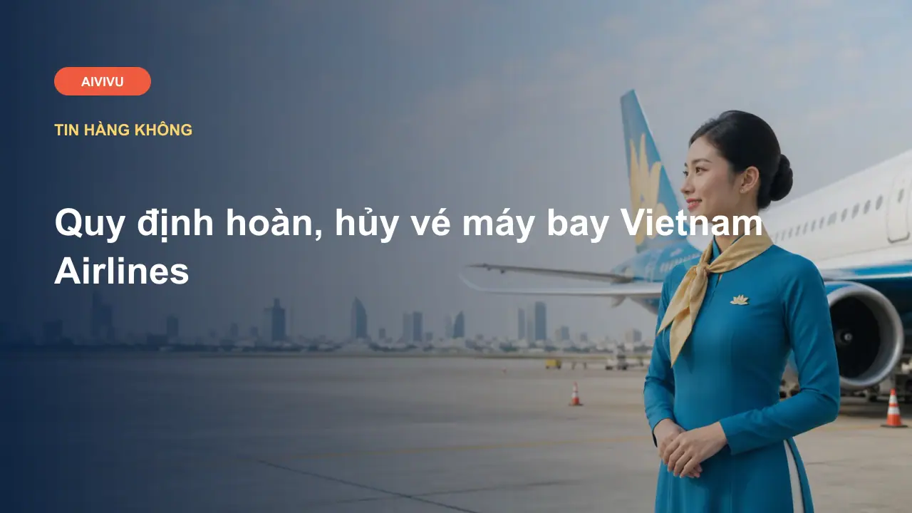 Quy định hoàn, hủy vé máy bay Vietnam Airlines