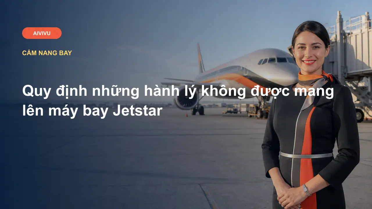 Quy định những hành lý không được mang lên máy bay Jetstar