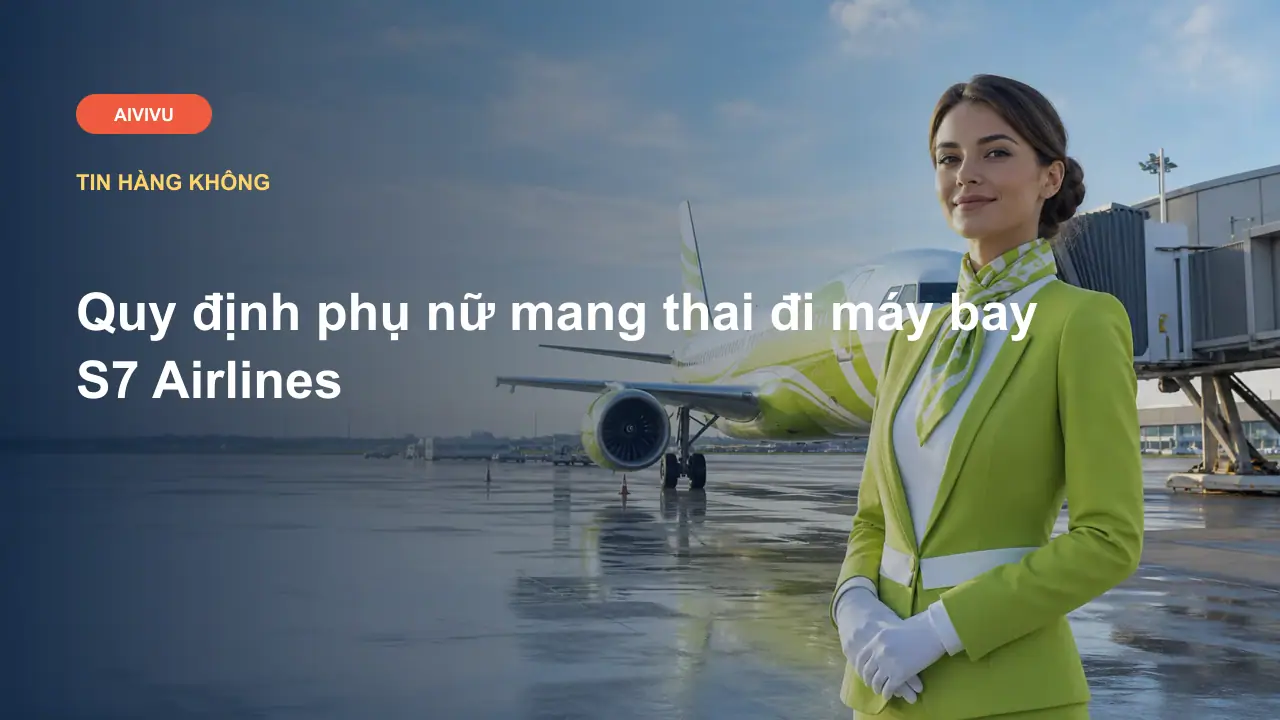 Quy định phụ nữ mang thai đi máy bay S7 Airlines