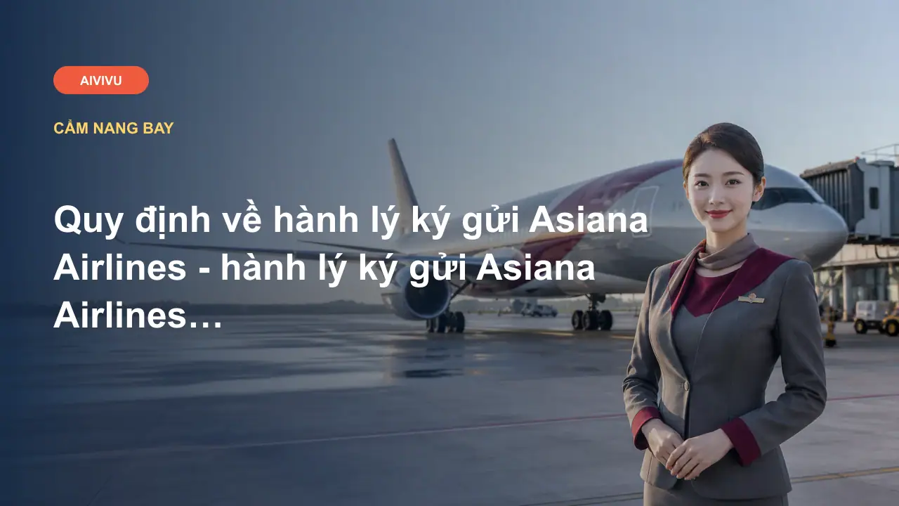 Quy định về hành lý ký gửi Asiana Airlines - hành lý ký gửi Asiana Airlines